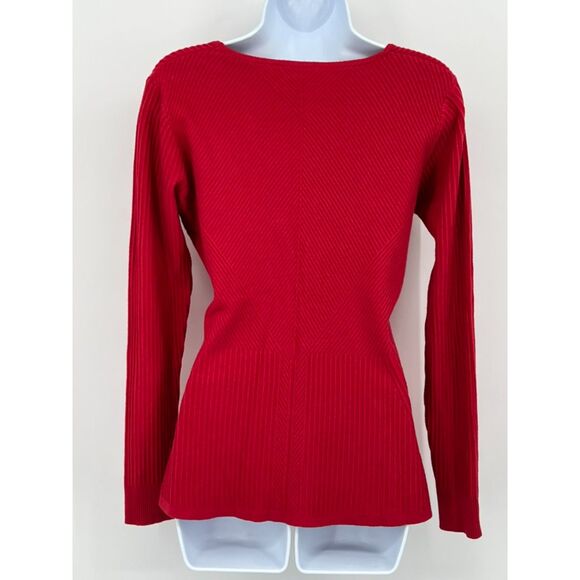 Vila Milano Red Sweater Womens Med Long Sleeve - Picture 2 of 9
